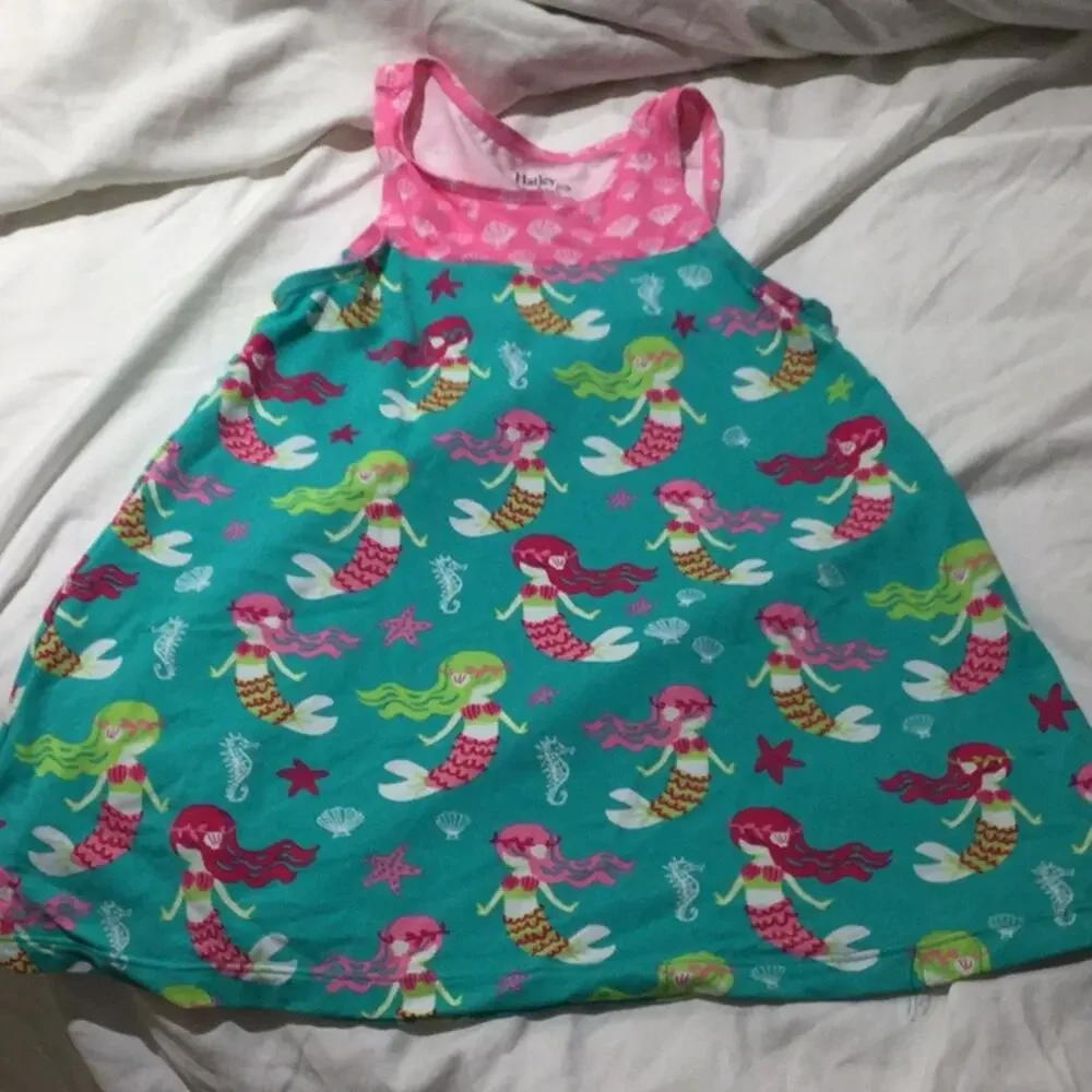 Hatley 2t coverup mermaid print dress worn once